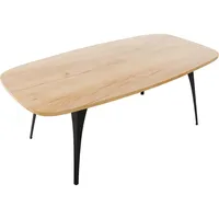 Mirjan24 Couchtisch, Eiche, Oval,Oval, 120x45x60 cm, Wohnzimmer, Wohnzimmertische, Couchtische