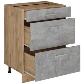 Vicco Schubladenschrank R-Line 60 x 60 x 81,6 cm Grau