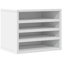 vidaXL Organizer Schreibtischorganizer Weiß 36x26x29,5 cm Holzwerkstoff weiß