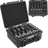 Vevor Hartschalenkoffer für 6 Pistolen 49,1 × 43,4 × 21,1 cm aus Polyurethan Schwarz