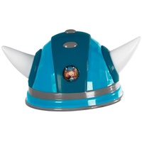Maskworld Kostüm Wickie Wikingerhelm für Kinder, Der passende Helm für den kleinen Wikinger - original lizenziert! blau