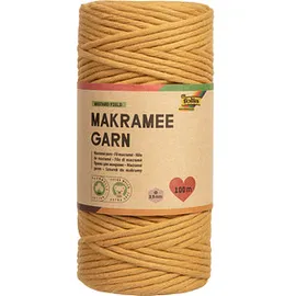 Folia Makramee Garn senfgelb Mustard field
