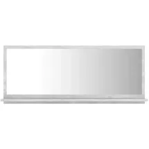 vidaXL Badspiegel Betongrau 90x10,5x37 cm Holzwerkstoff