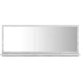 vidaXL Badspiegel Betongrau 90x10,5x37 cm Holzwerkstoff