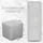 Best For Home Sitzhocker Samt 40 x 40 x 40 cm Silber