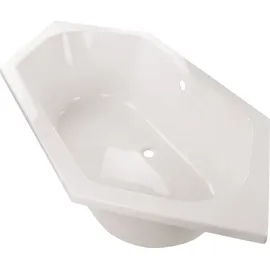 Calmwaters Calmwaters® Sechseck Badewanne Komplettset 190x90 cm Wannenträger & Ablaufgarnitur, 99000014