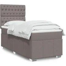 vidaXL Boxspringbett 180 x 200 cm Taupe