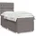 vidaXL Boxspringbett 180 x 200 cm Taupe