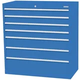 Bedrunka+Hirth Schubladenschrank Profi, Schubladen 4x100 + 2x150 + 1x200 mm, HxBxT 1.019 x 980 x 500 mm, lichtblau/lichtblau