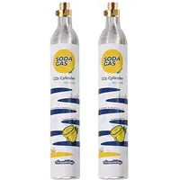 NextWhip CO2-Zylinder für Wassersprudler, für bis zu 60Lgesprudeltes Wasser,Gewinde Connect CO2-Zylinder, 14.5 Oz SodaMaker CO2 Gasflasche für Soda Wasser Maschine (2 Kanister) (neue Flasche)