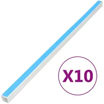 vidaXL Kabelkanäle Selbstklebend 15x10 mm 10 m PVC