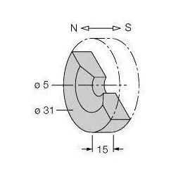 TURCK Dauermagnet DMR31-15-5