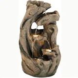 Granimex - Elbrus Wasserspiel, inkl. Pumpe und LED-Beleuchtung 58x32x28 cm