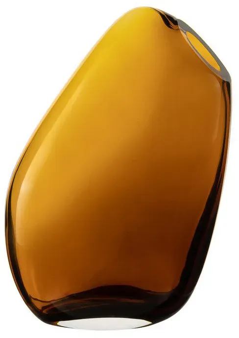 Element Accessories Mundgeblasene Glas Vase KOOKY - amber - Höhe 30 cm