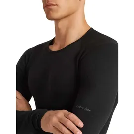 Icebreaker Merino Blend 260 Seamless Langarm-baselayer Schwarz L