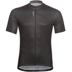 ODLO Herren Shirt Stand-up collar s/s full zip E, odlo graphite grey - black, M