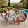 Tectake Marcellino Gartenstuhl 54,5 x 65 x 107,5 cm silber 2 St.