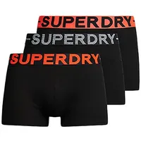 Superdry Trunk Boxershorts 3 Einheiten - Black / Orange