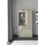 Set One by Musterring Standvitrine Reno 92 x 42 x 185 cm Braun