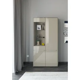 Set One by Musterring Standvitrine Reno 92 x 42 x 185 cm Braun
