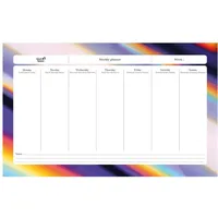 Quo Vadis - Schreibtischunterlage für immerwährende Blätter – mehrsprachig – Ikonisch – Mehrfarbig – 16,5 x 26,5 cm – weißes Papier Clairefontaine – hergestellt in Frankreich