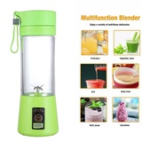 380ML Mini Smoothie Mixer Tragbarer elektrisch Maker Standmixer Blender Smoothie Machine(Grün)