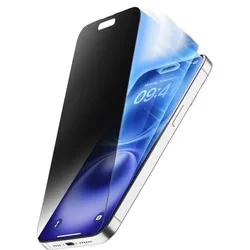 Datenschutz-Bildschirmschutz " Privacy " gehärtetes Glas 9H für  Apple iPhone 16 Top Secret Eclipse