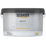 Seebauer-DIY Wandfarbe Basic-Malerweiß, weiß, Dispersionsfarbe, matt, 5 Liter