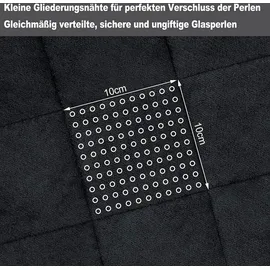 Woltu doppelseitige Gewichtsdecke, Anti Stress, Anthrazit,135x200,7kg