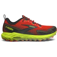 Brooks Cascadia 18 Herren Cherry Tomato/Lime/Black 44