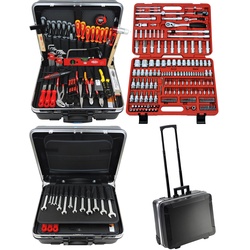 FAMEX 604-08 ABS Werkzeugtrolley mit hochwertigem Werkzeug Set - High-End Qualität - mit Steckschlüsselsatz