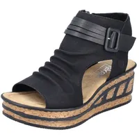 Rieker Keilsandalette Damen Schwarz 39