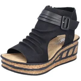 Rieker Keilsandalette Damen Schwarz 39