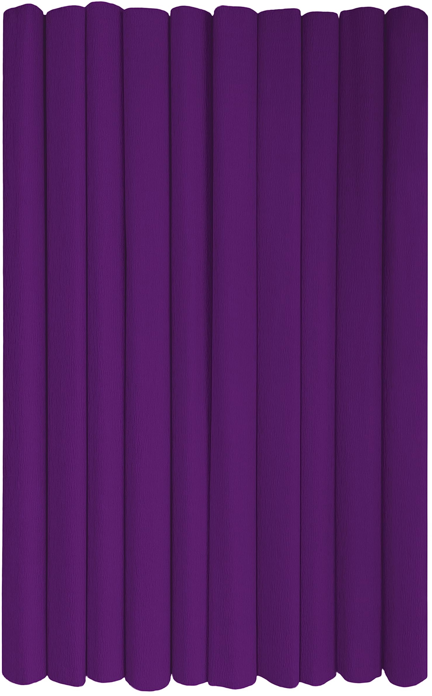 Interdruk - Crepe Paper Rolls for Kids, DIY and Decorations - Pack of 10 Reels (50cm x 200cm, 28g/m2) - 13 Purple