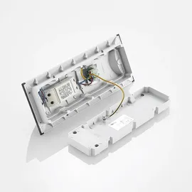 LINDBY Außenwandleuchte Aluminium 30 cm 1 x 9 W LED schwarz