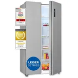 Exquisit SBS546-040E Side-by-Side (442 l, 1770 mm hoch, Inoxlook)