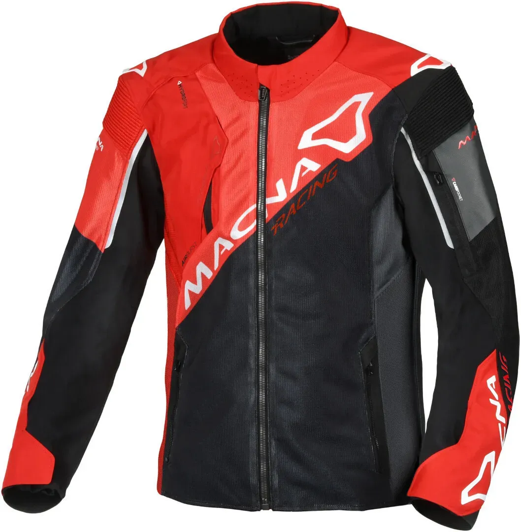 Macna Sigil Motorrad Textiljacke, schwarz-rot, Größe S für Männer