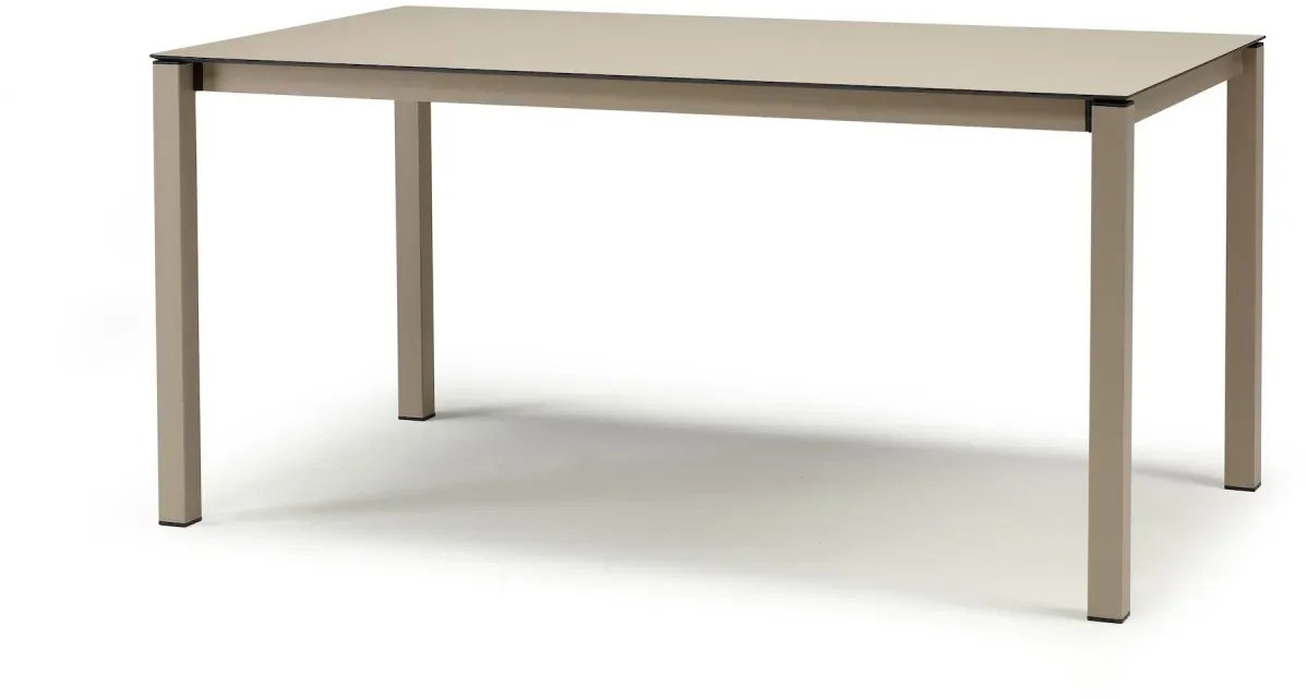 Auszugstisch Pranzo - 160/210 x 90 cm VT - dove grey 10 - HPL white