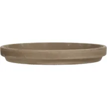 Pflanzuntersetzer Ø 23,5 x 3,3 cm Braun/Grau