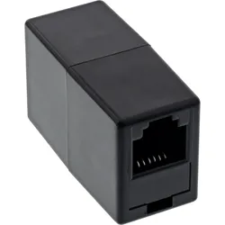 InLine Kabeladapter ISDN Kupplung 2x RJ45 Buchse, ungeschirmter Kunststoffadapter