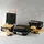 DOMO collection DOMO SANDWICH-WAFFEL-GRILL 3-IN-1 INKY BLACK Sandwichmaker Schwarz