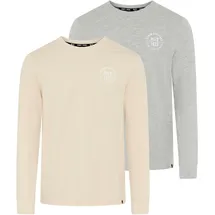 H.I.S. Langarmshirt beige XL