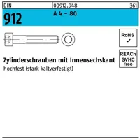 Hörger & Geßler DIN 912/ISO 4762 Zylinderkopf-Schaftschraube M8x20 Edelstahl