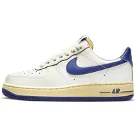 Nike Air Force 1 '07 Sneaker, Sail Deep Royal Blue Pale Vanilla, 40.5