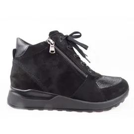 WALDLÄUFER Komfort Stiefeletten in schwarz, | Gr.: 38