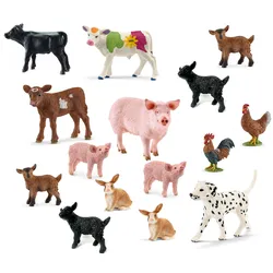 Schleich - Tierfiguren - Bauernhof-Set mit 15 Tieren Sammelfiguren Spielfiguren
