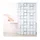 Relaxdays Duschrollo 120 x 240 cm grau|weiß