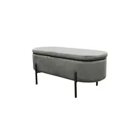 byLIVING Polsterbank NOVA grau 95 x 42 x 37,5 cm