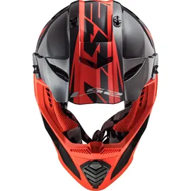 LS2 MX437 Fast Evo roar matt black red