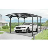 Floraworld Einzelcarport 300 x 5,05 m anthrazit inkl. Regenrinne